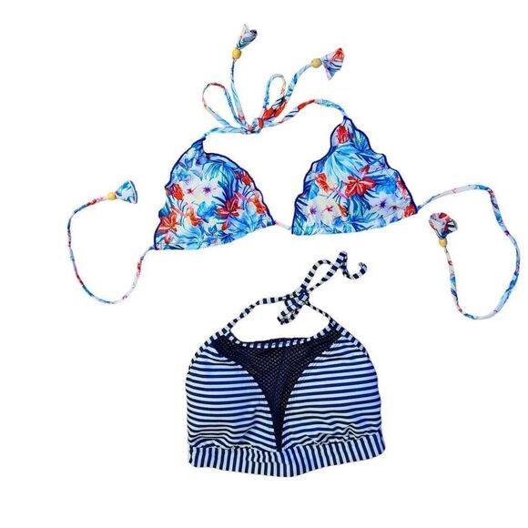 Two Bikini Tops Bathing Suit Swim Wear - Picture 1 of 8